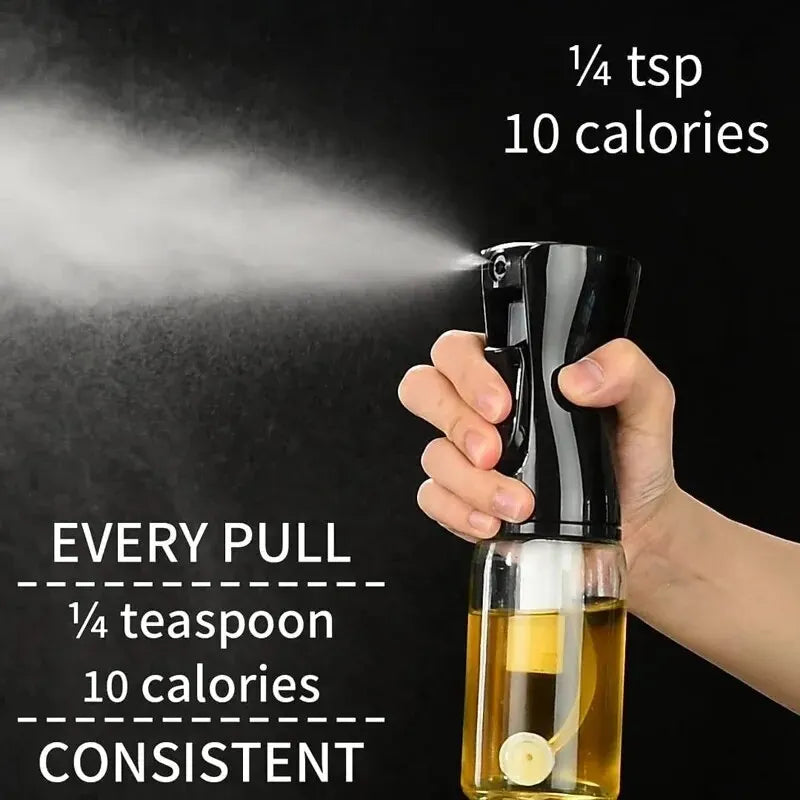 1Pc 200/300/500 ML Oil Spray Pot Kitchen Household Edible Olive Oil Spray Bottle Atomized Misty Oil Tank Air Fryer Spray Bottle