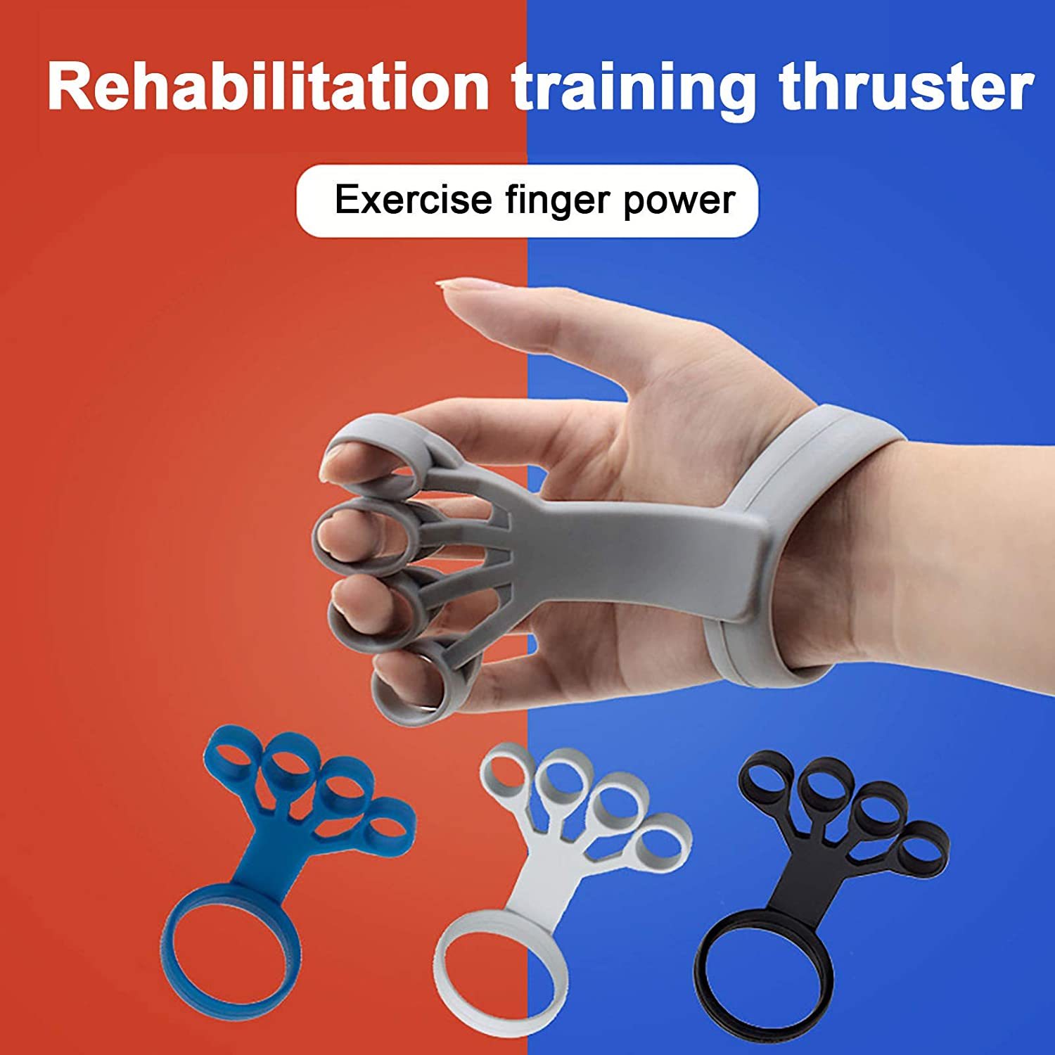 Silicone Grip Device Finger Exercise Stretcher Arthritis Hand Grip Trainer Strengthen Rehabilitation Training To Relieve Pain - HomyboxBay